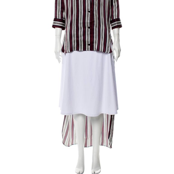 HELLESSY HIGH-LOW STRIPED TOP/BLOUSE - Picture 2 of 6